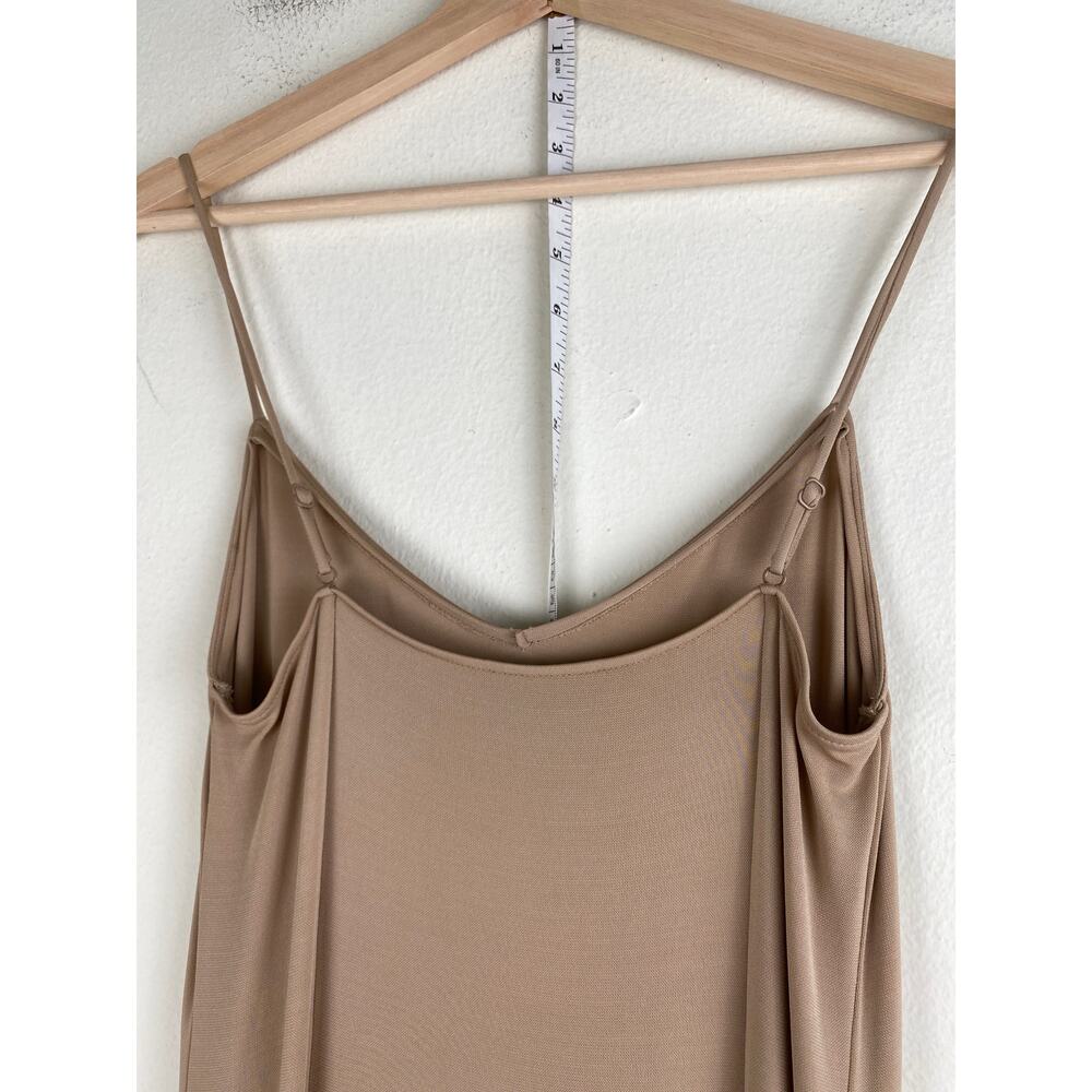 Akris Stretch Knit Midi Slip Dress Beige Size 8 - Picture 7 of 13